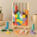Tetris Puzzle für den Schreibtisch mit Musterkarten