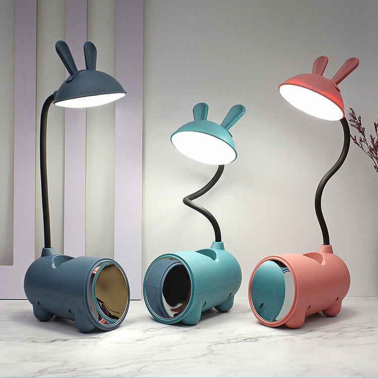 LED desk lamp with pen holder and USB port for desk