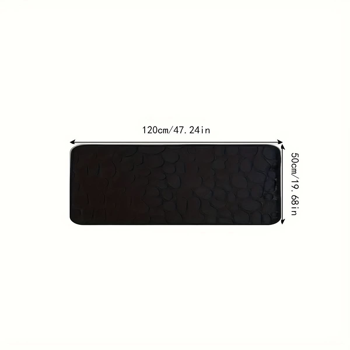 Large bath mat, machine washable - soft and non-slip