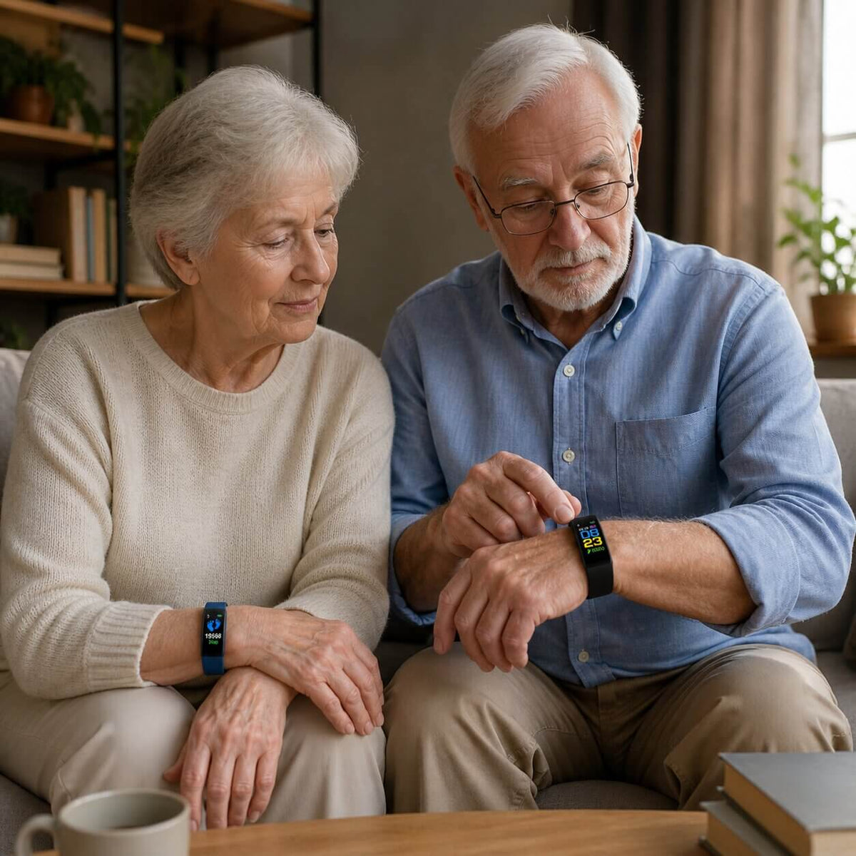 Smartwatch with large display - easy to read for seniors