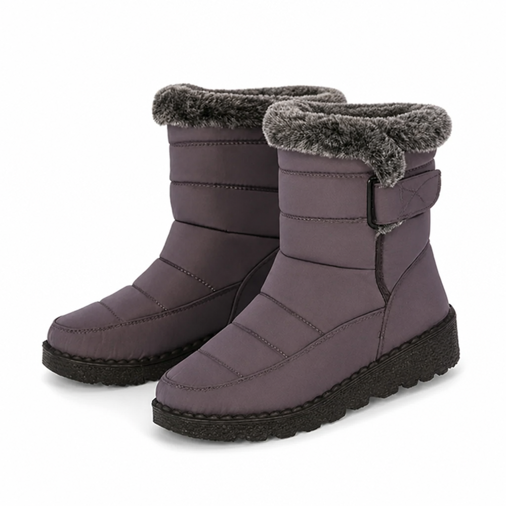 Lined women's winter boots - water-repellent & slip-resistant