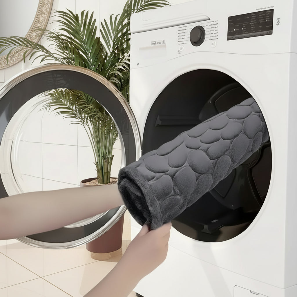 Large bath mat, machine washable - soft and non-slip