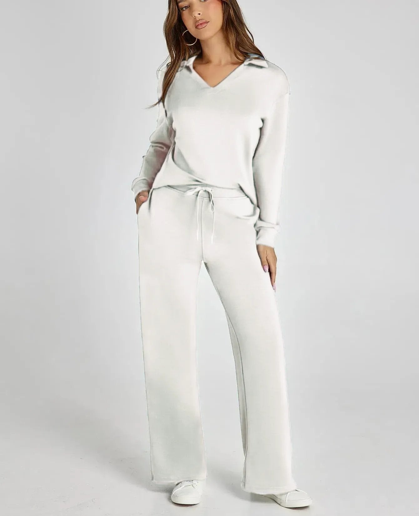 Damen Zweiteiler Set Langarm Hose Freizeit Outfit product image 5