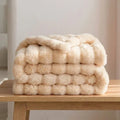 Kunstfell Kuscheldecke in Kaninchenfelloptik – weich und warm