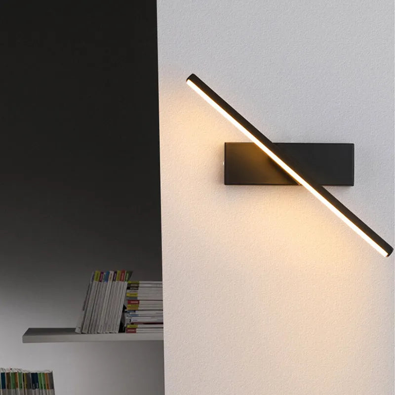 LED Wandleuchte schwenkbar 330° mit 3 Lichtfarben aus Aluminium