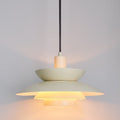 Braided bamboo hanging lamp - boho-style pendant light
