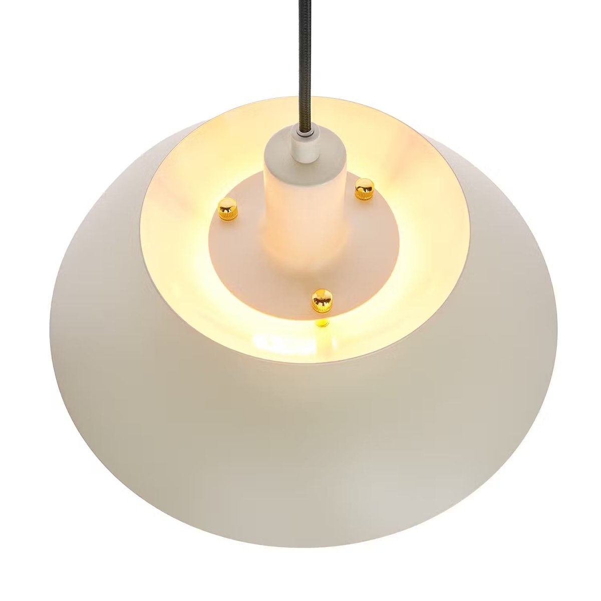 Braided bamboo hanging lamp - boho-style pendant light