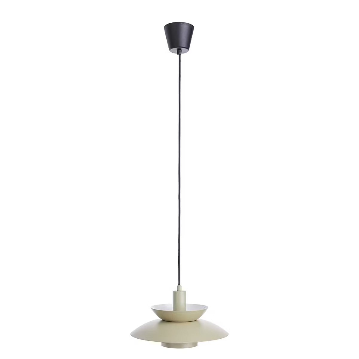 Braided bamboo hanging lamp - boho-style pendant light