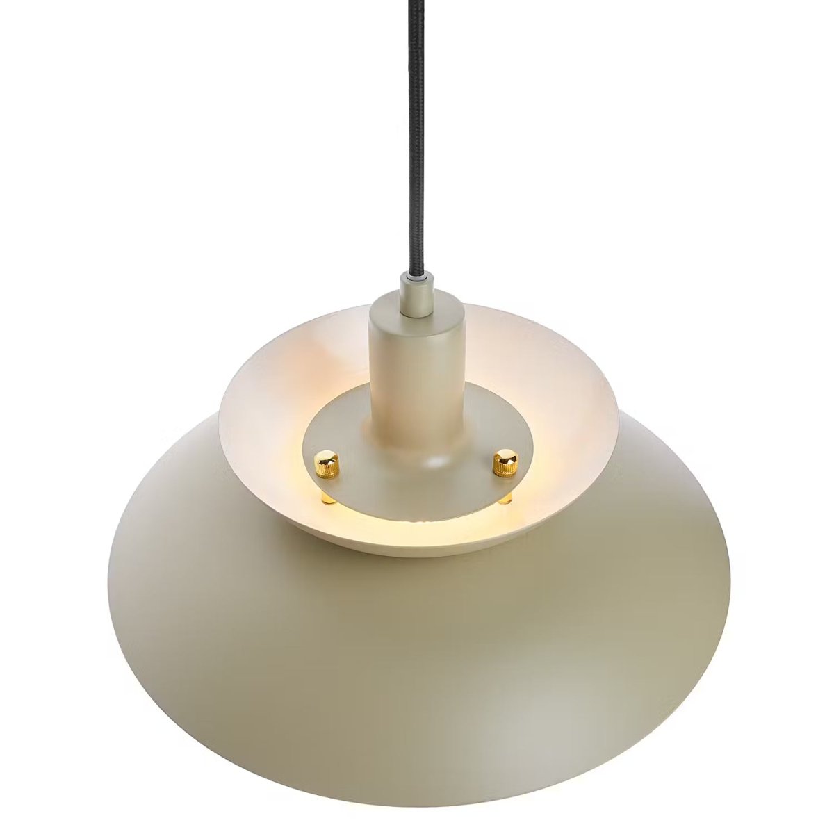 Braided bamboo hanging lamp - boho-style pendant light