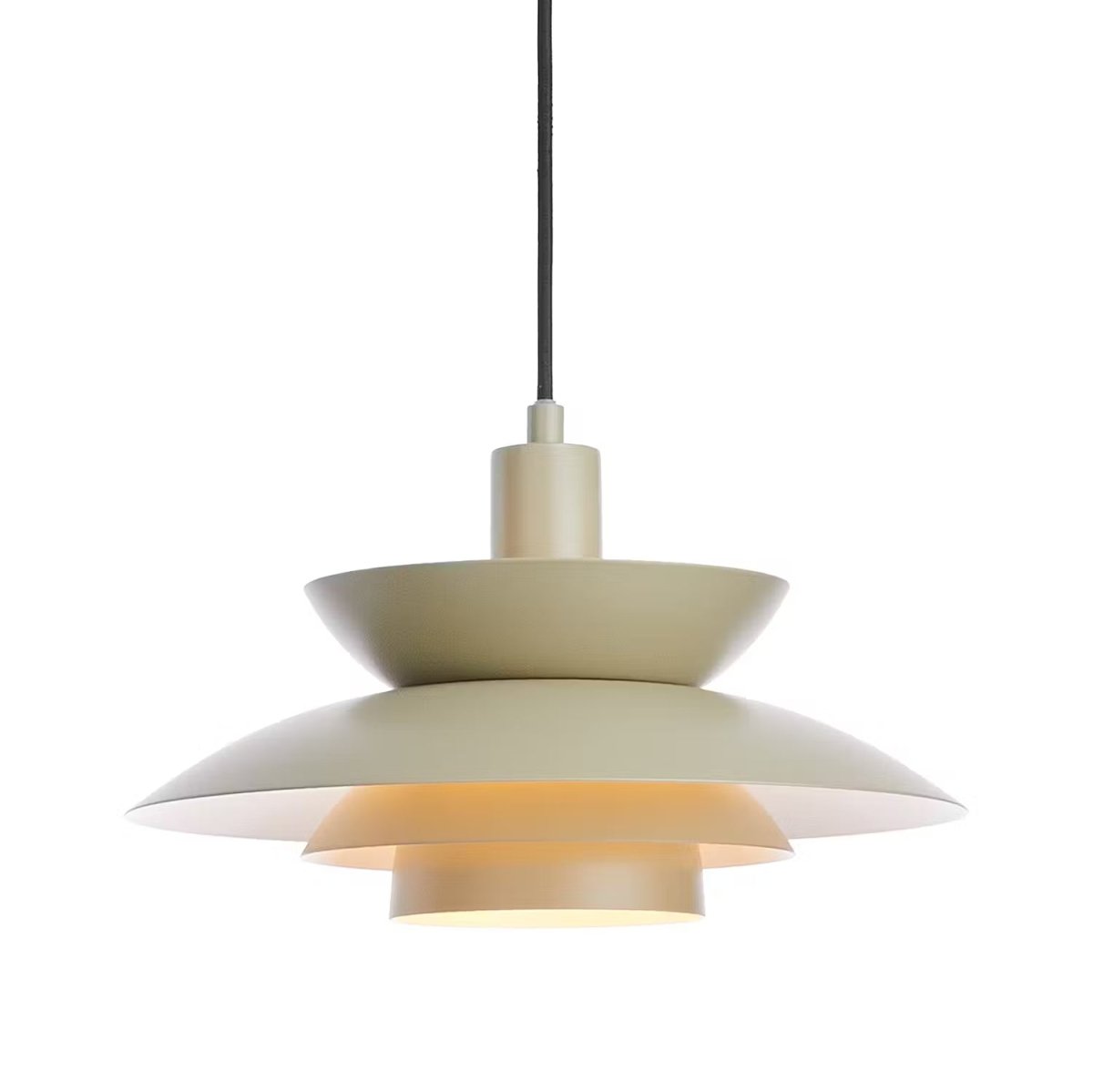 Braided bamboo hanging lamp - boho-style pendant light