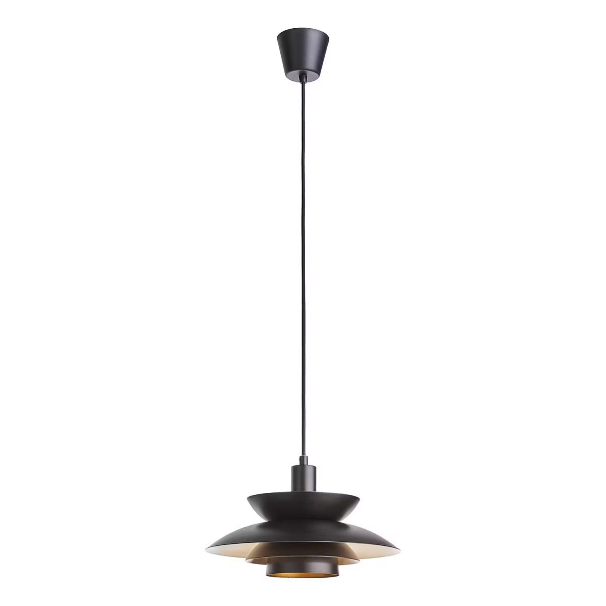 Braided bamboo hanging lamp - boho-style pendant light