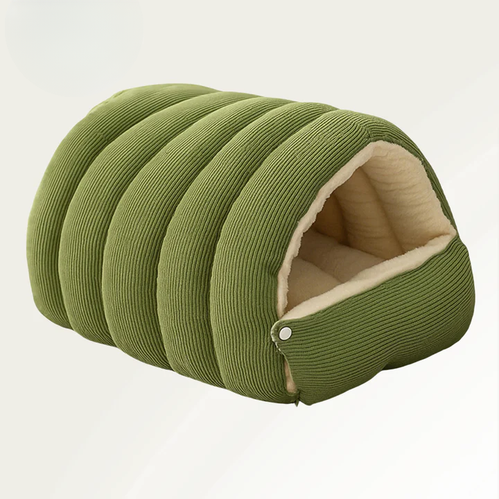 Haustierhöhle mit Plüschfutter – Warmes Kuschelbett für Katzen & Hunde product image 9