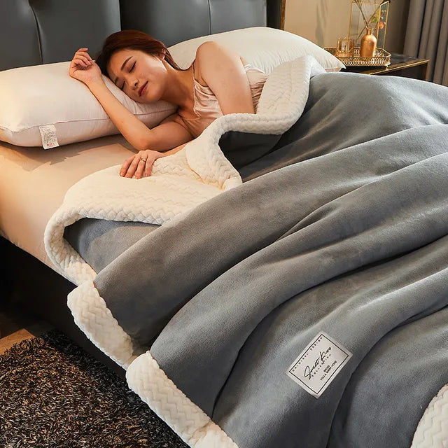 Fleece blanket 150x200 cm – soft throw for two people