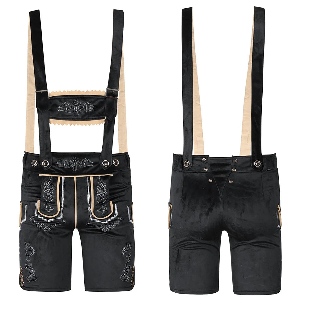 Costume with Suspenders – Bavarian, Brown or Black
