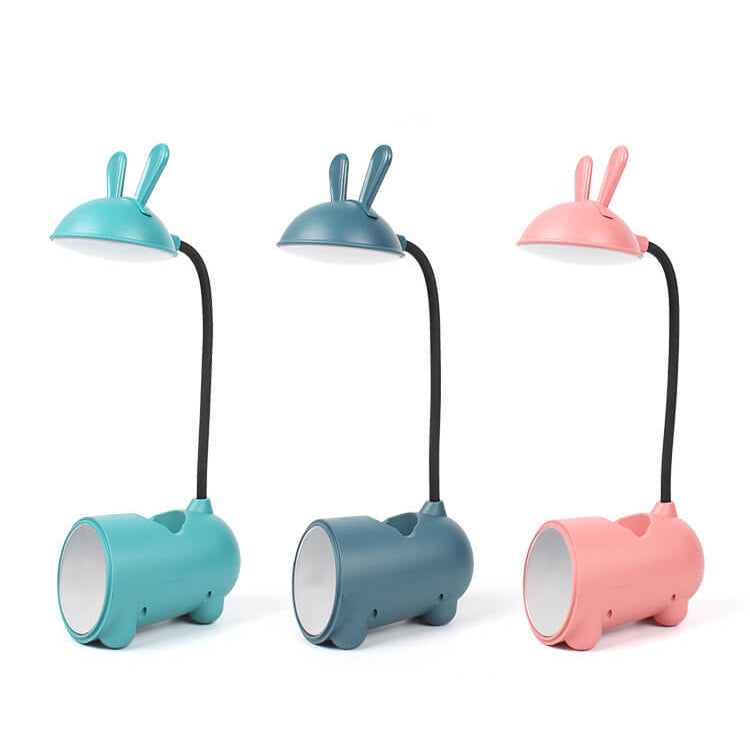 LED desk lamp with pen holder and USB port for desk