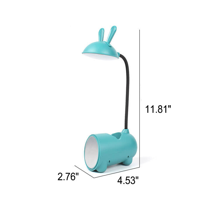 LED desk lamp with pen holder and USB port for desk