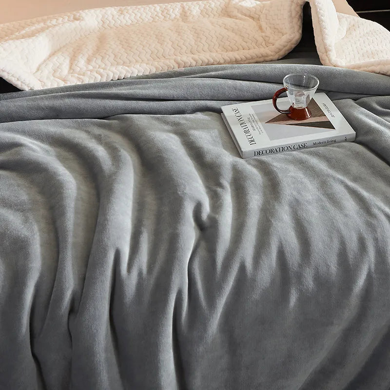 Fleece blanket 150x200 cm – soft throw for two people