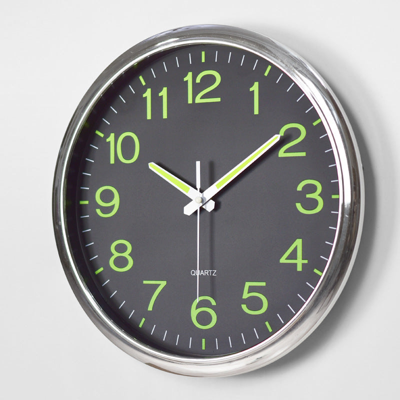 LED wall clock with lighting - modern clock for the living room