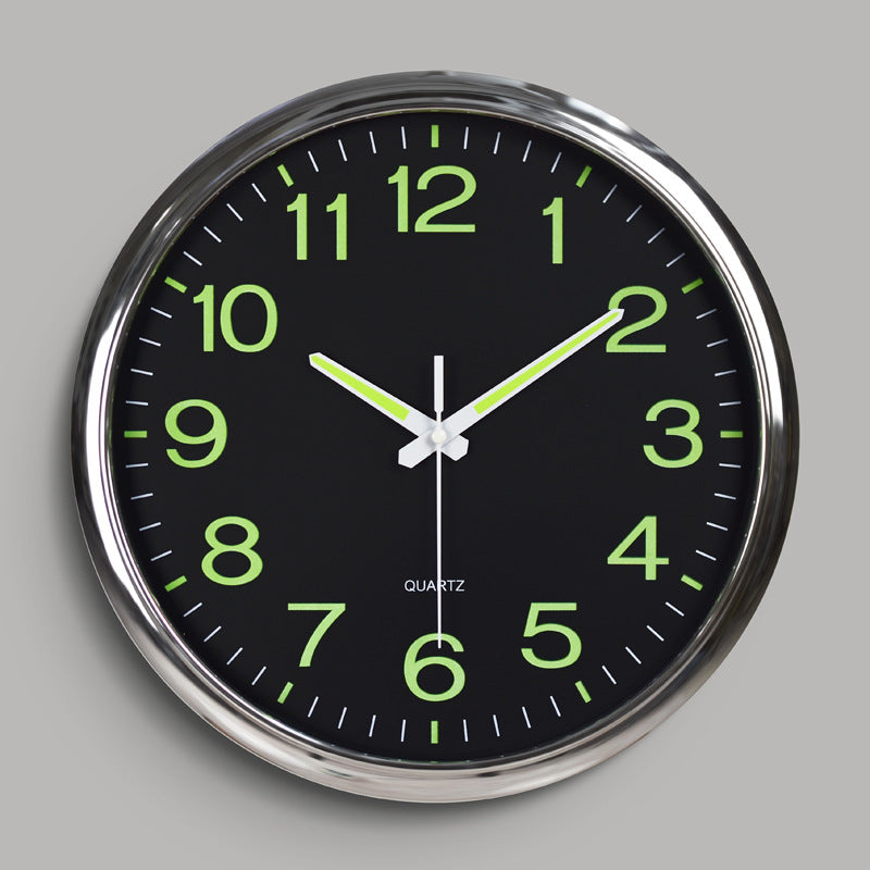 LED wall clock with lighting - modern clock for the living room