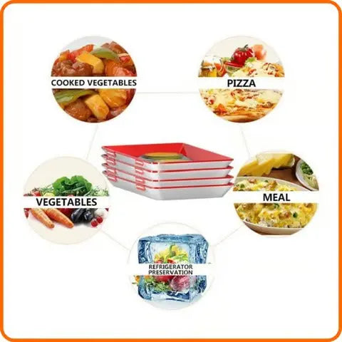 Wiederverwendbare Lebensmittel Aufbewahrungsbox Luftdicht Stapelbar Küche product image 8