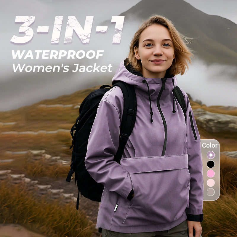 Wasserdichte Damen Outdoorjacke – Regen, Wind und Kälte