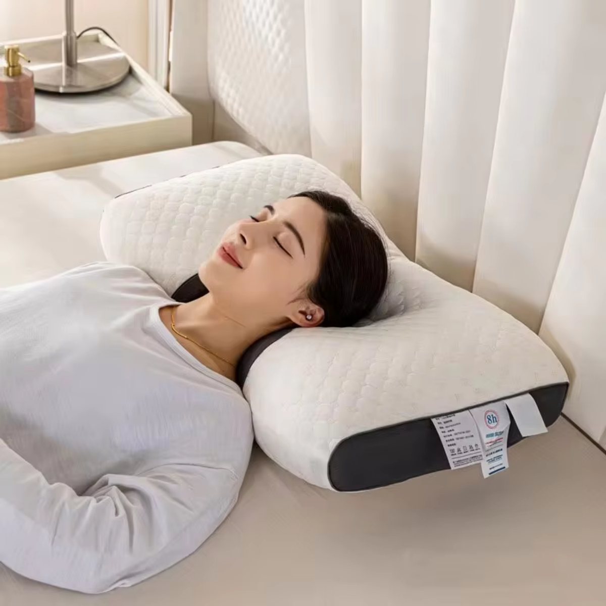 Ergonomisches Nackenkissen mit Memory-Schaum