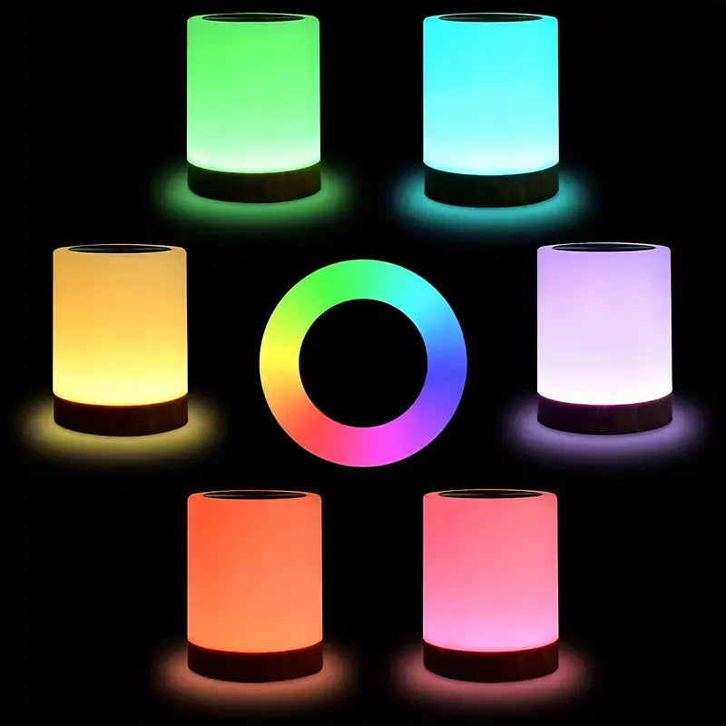 Dimmable LED night light with color-changing feature for bedrooms