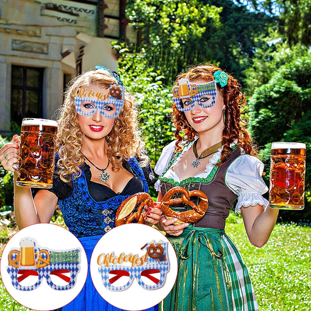 Oktoberfest Party Glasses Set – 24 Pieces Made of Plastic