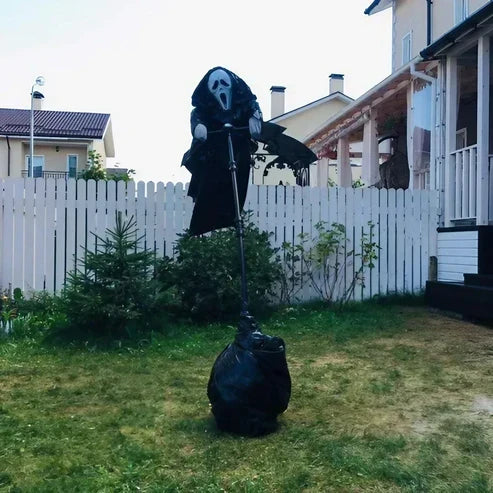 Fliegender Geist Halloween Dekoration mit Stützstange 200cm