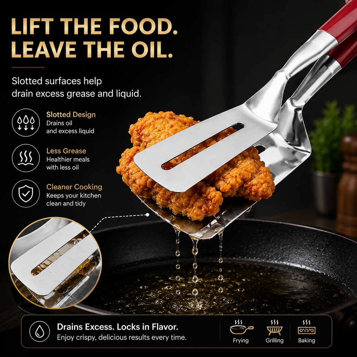 2-in-1 Spatula Tongs – Flip and Grab with One Tool