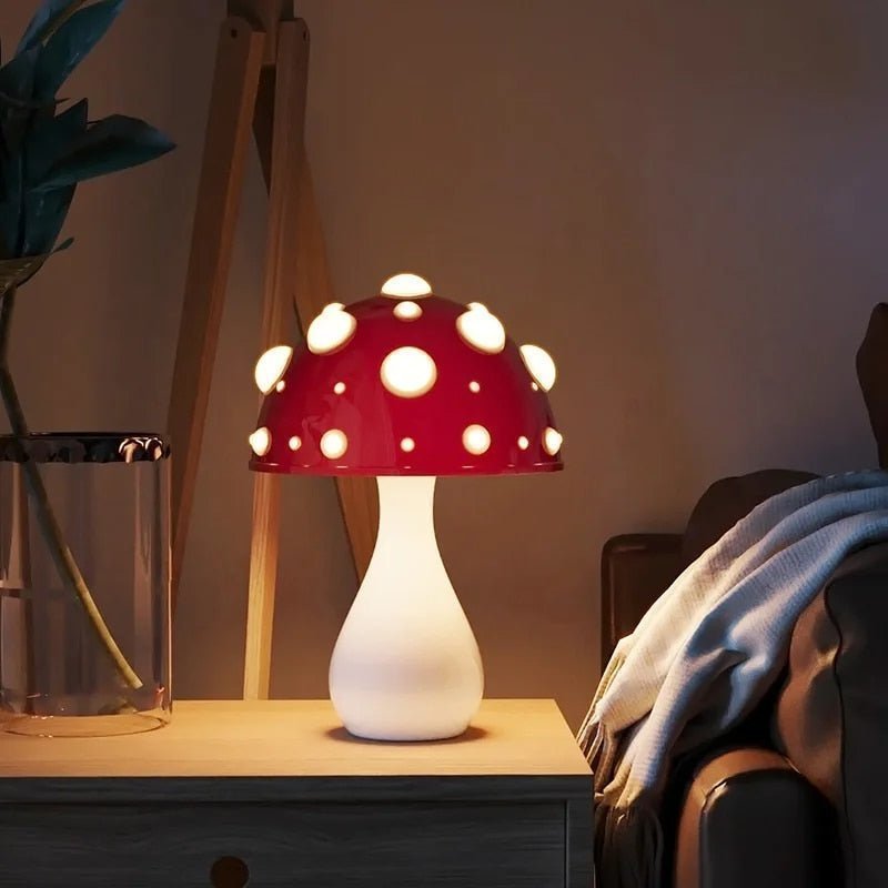 LED Tischlampe Pilzform – warme Stimmungsbeleuchtung für Zuhause