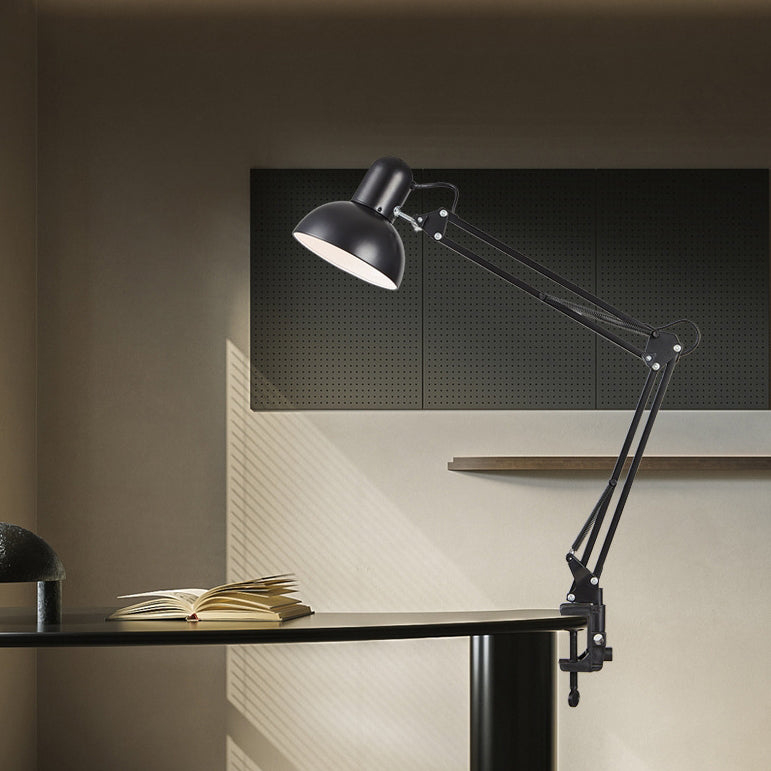 Schreibtischlampe mit verstellbarem Arm und Tischklemme