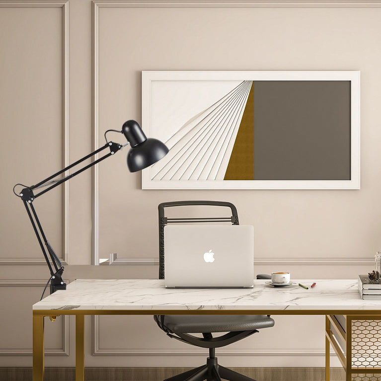Schreibtischlampe mit verstellbarem Arm und Tischklemme