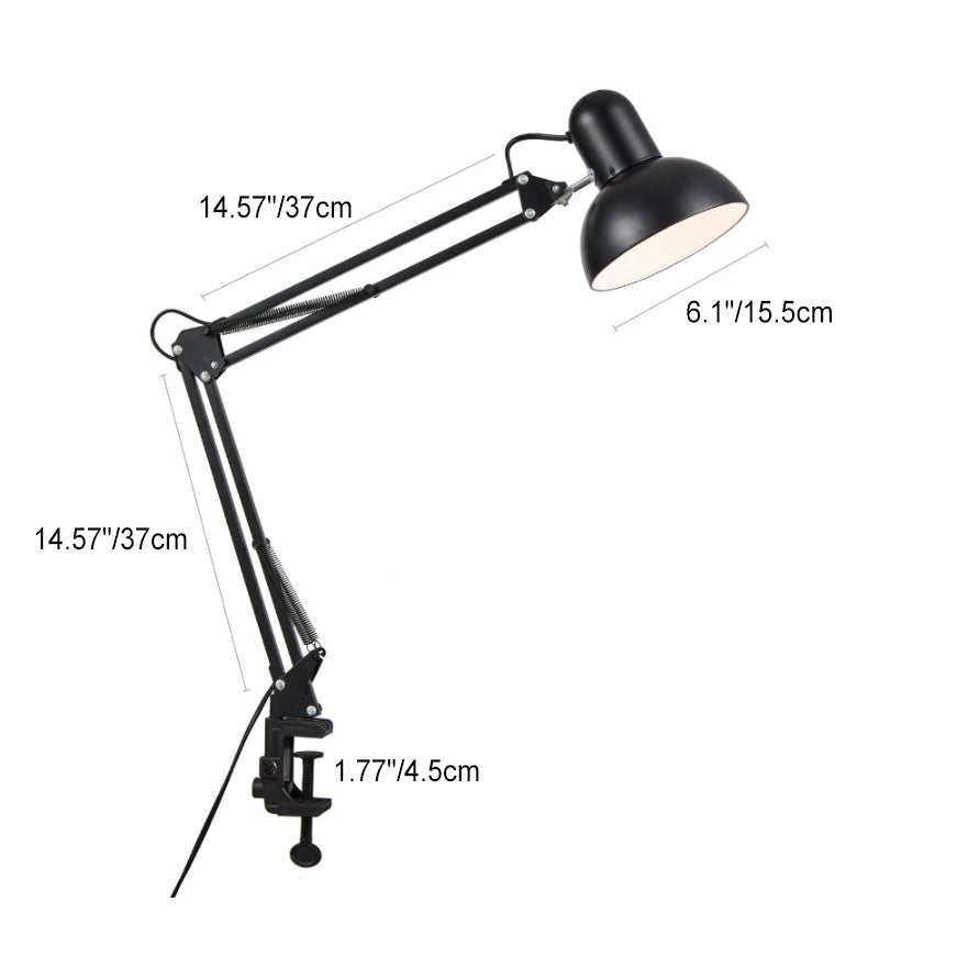 Schreibtischlampe mit verstellbarem Arm und Tischklemme
