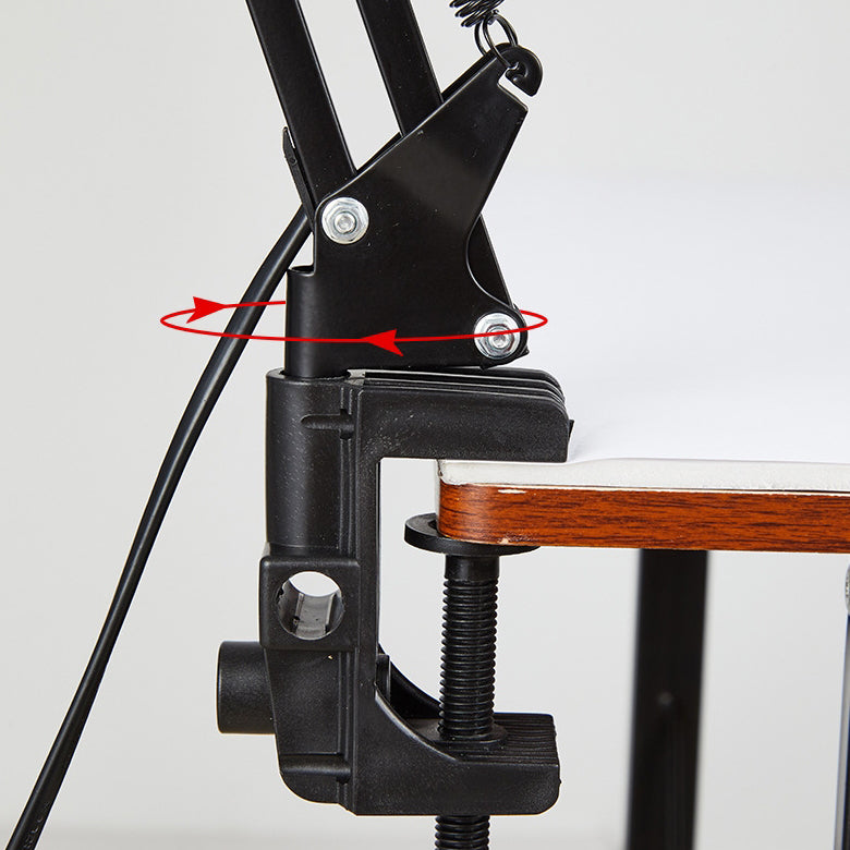Schreibtischlampe mit verstellbarem Arm und Tischklemme