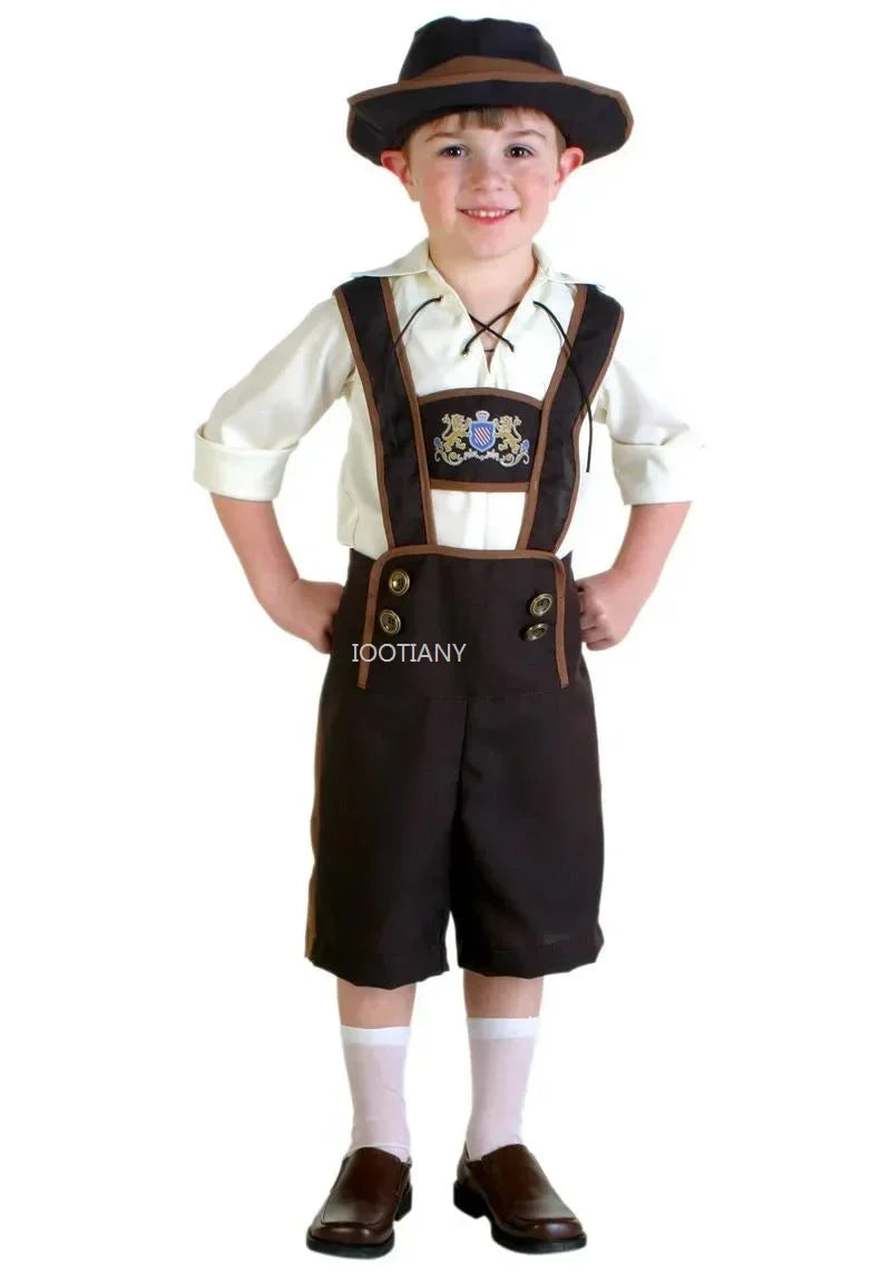 Kinderkostüm Set Trachten Stil – Dirndl & Lederhosen für Kinder