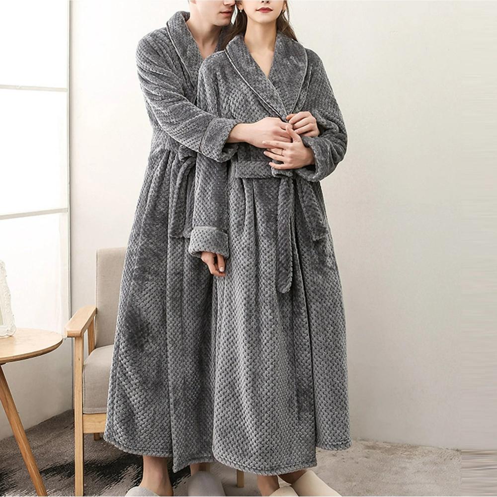 Fleece Bademantel Unisex – weich, warm und atmungsaktiv
