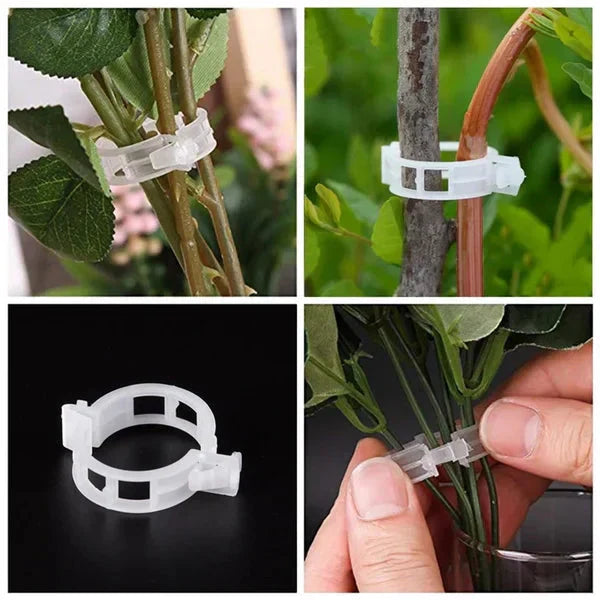 Plant support clips - reusable plant holders for the garden