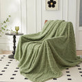 Reversible lambswool flannel blanket - warm and cozy on both sides