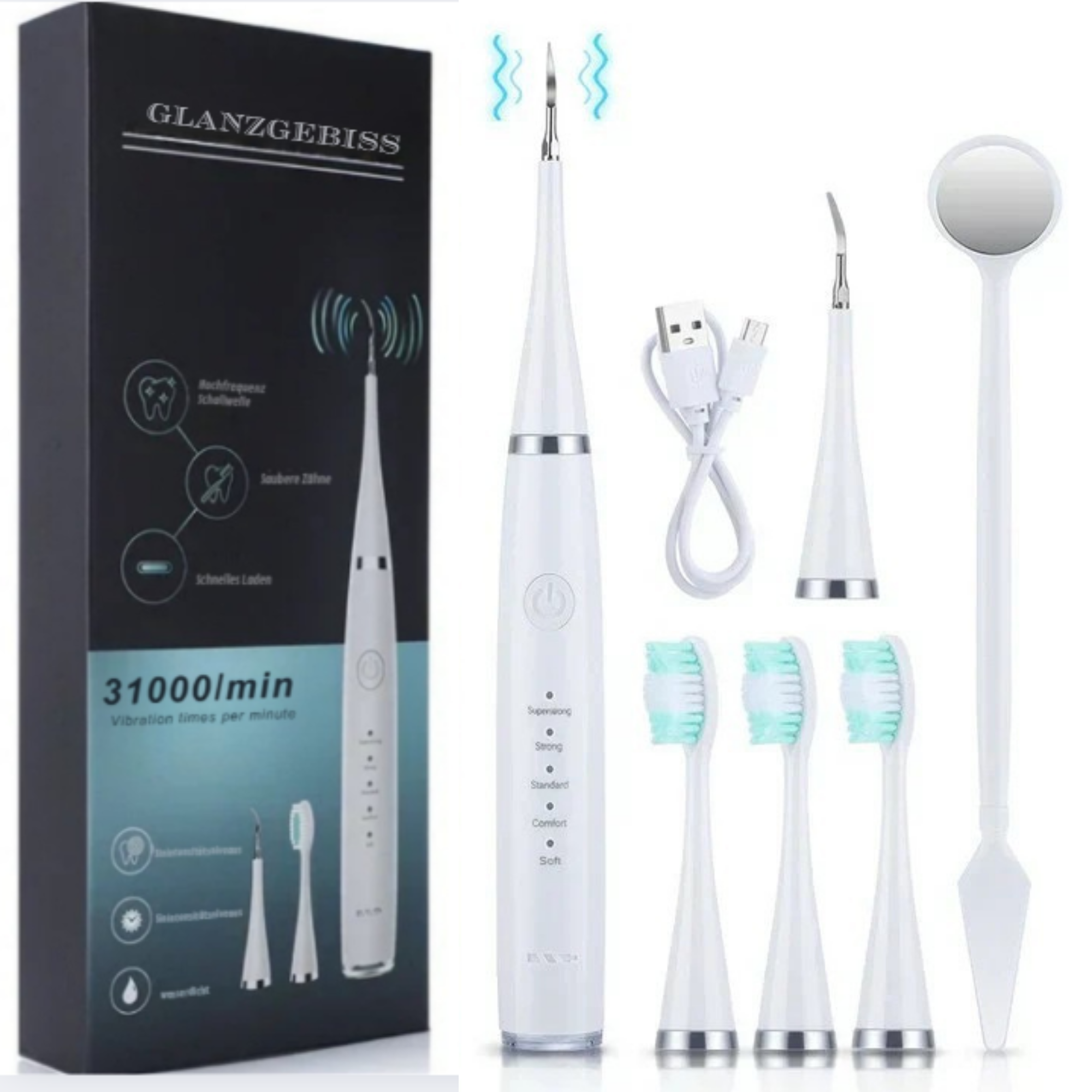Elektrisches Zahnreinigungsgerät für gründliche Mundpflege product image 1