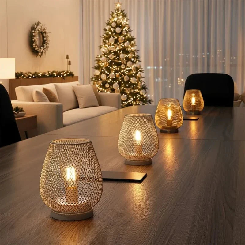 Cordless LED table lamp with warm white light - battery-powered