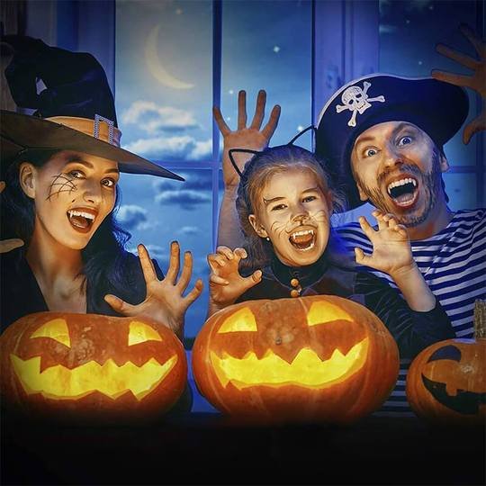 Klappbare Vampirzähne für Halloween – Ausklappbar mit Zungenhebel