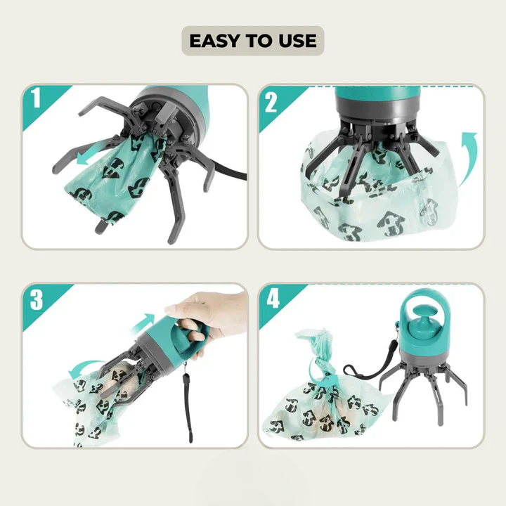 Hundekotgreifer mit integriertem Beutelspender – Berührungsfreie Reinigung product image 8