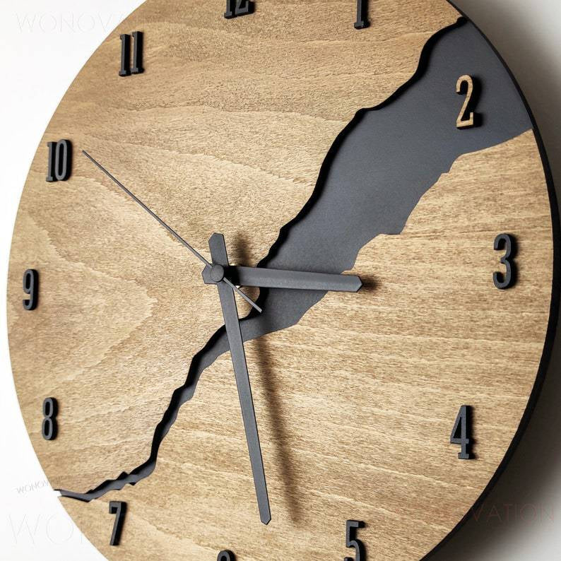 Minimalist wooden wall clock – wooden wall clock for every room