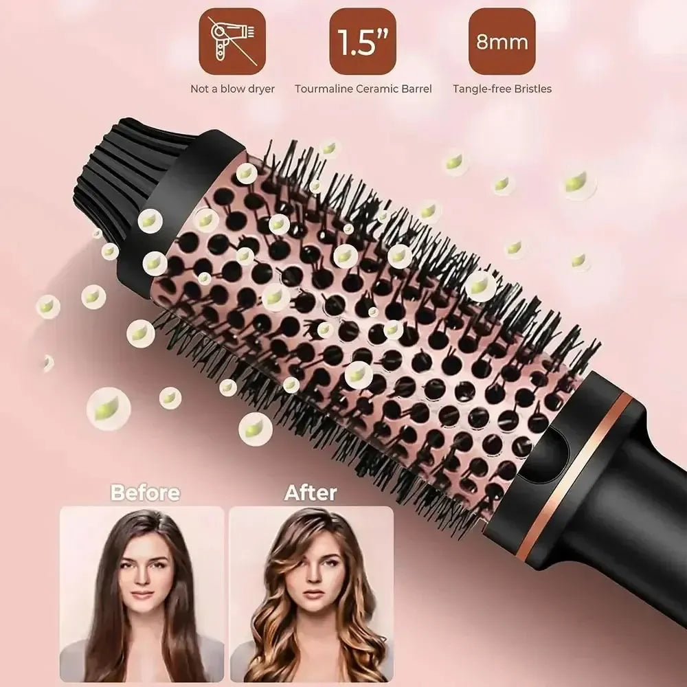 3-in-1 Ionen-Stylingbürste – Glätten, Locken und Volumen