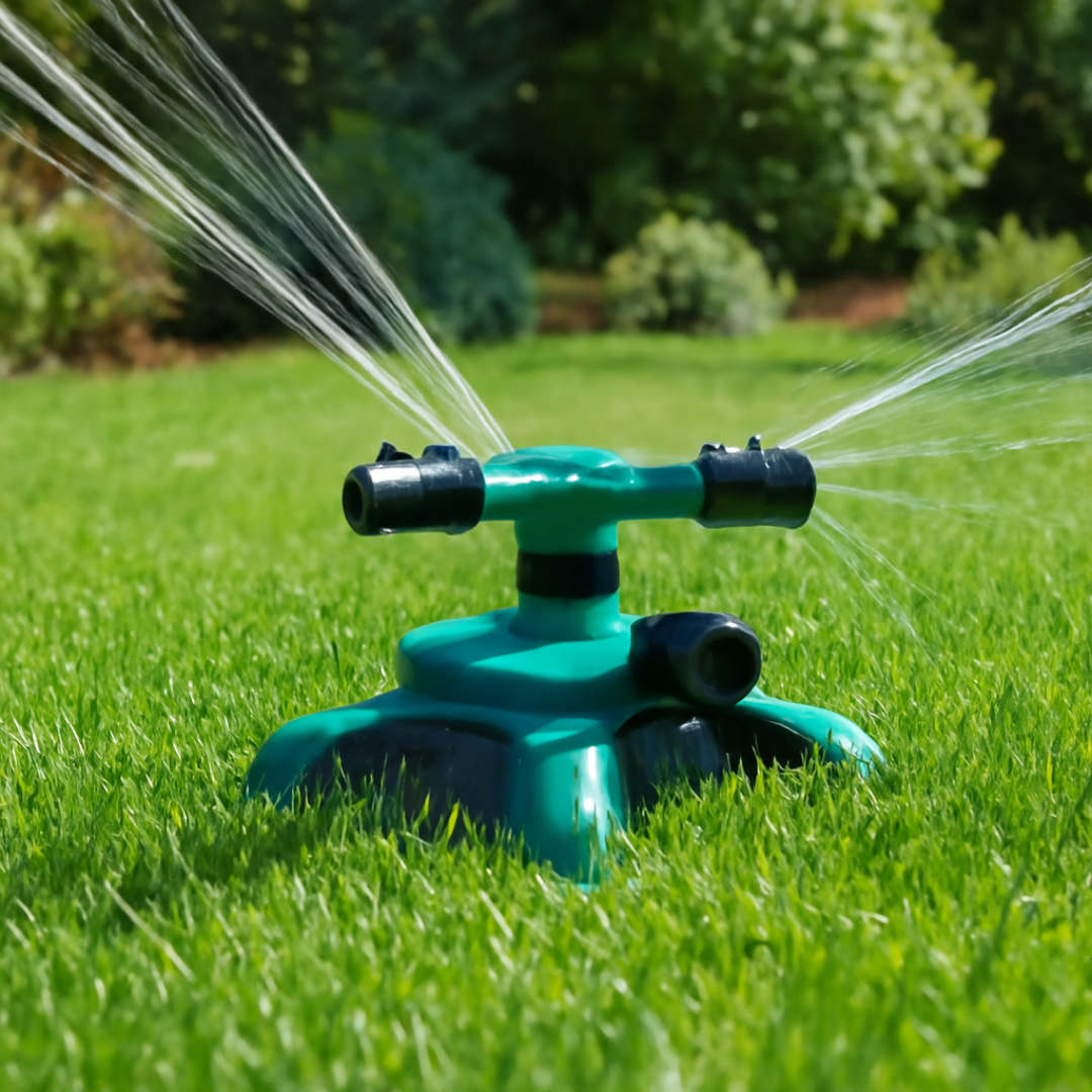 360° Rasensprenger mit einstellbarem Wasserdruck – gleichmäßige Bewässerung