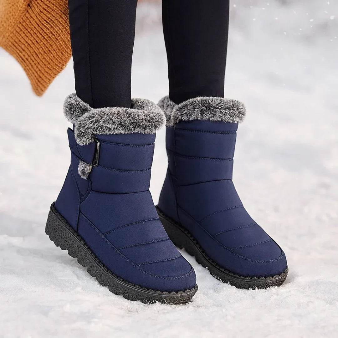 Lined women's winter boots - water-repellent & slip-resistant