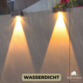 Solar garden light with color-changing and warm-white light, IP65