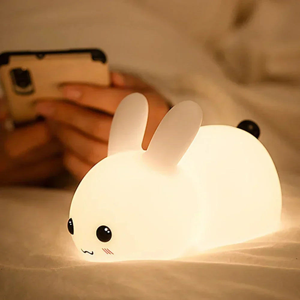 Hasen Nachtlicht mit Farbwechsel LED und Fernbedienung