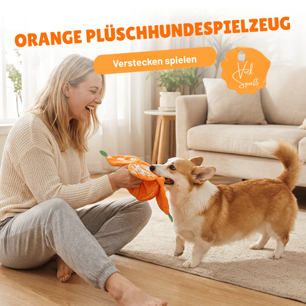 Interaktives Plüsch-Hundespielzeug mit Quietscher – Versteck-Puzzle für Leckerchen product image 3